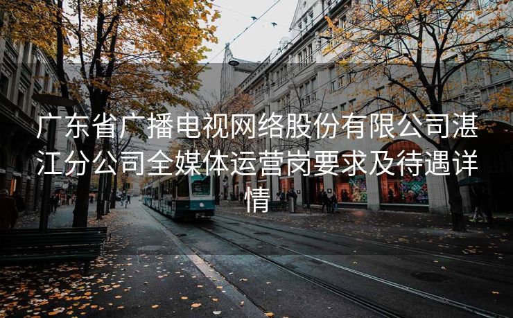 广东省广播电视网络股份有限公司湛江分公司全媒体运营岗要求及待遇详情