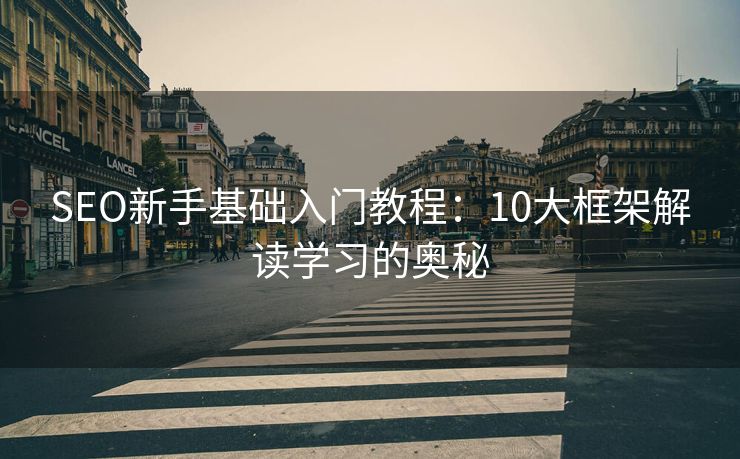 SEO新手基础入门教程：10大框架解读学习的奥秘